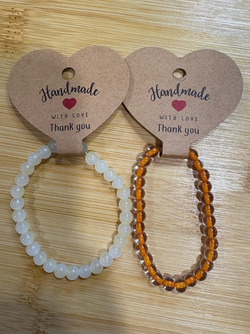 Handmade glass bead necklaces made specifically for juju